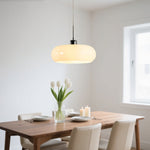 Lampada a sospensione vintage in vetro arancione Bauhaus
