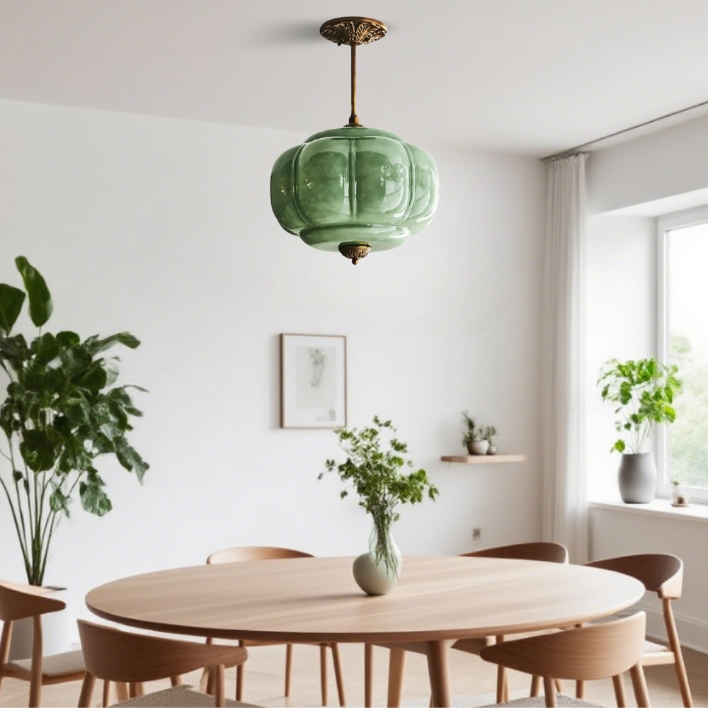 Lampada a sospensione vintage in vetro di latte