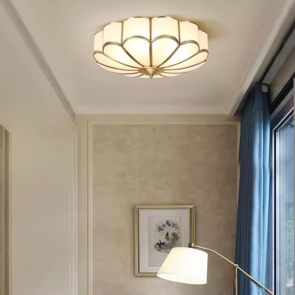 Lampada da soffitto minimalista a forma di fiore