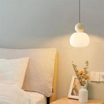 Lampada a sospensione Bauhaus vintage color crema