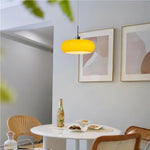 Lampada a sospensione vintage in vetro arancione Bauhaus