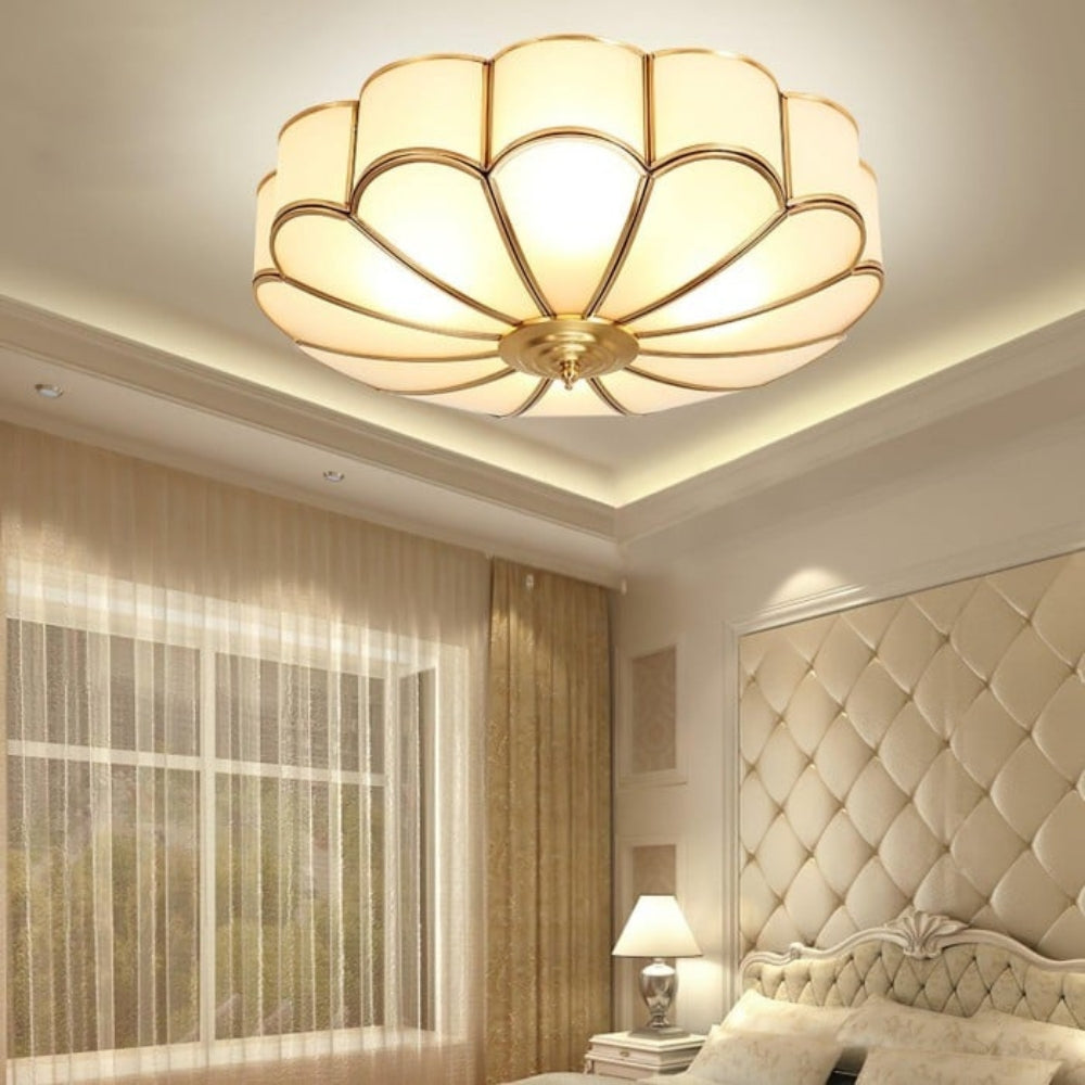 Lampada da soffitto minimalista a forma di fiore
