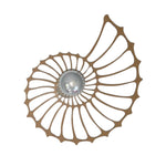 Elegante lampada da parete a conchiglia