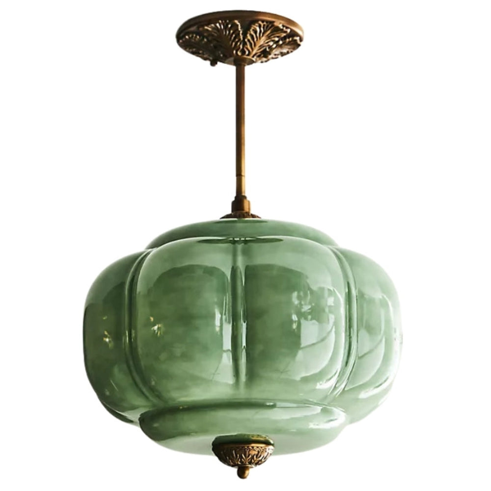 Lampada a sospensione vintage in vetro di latte