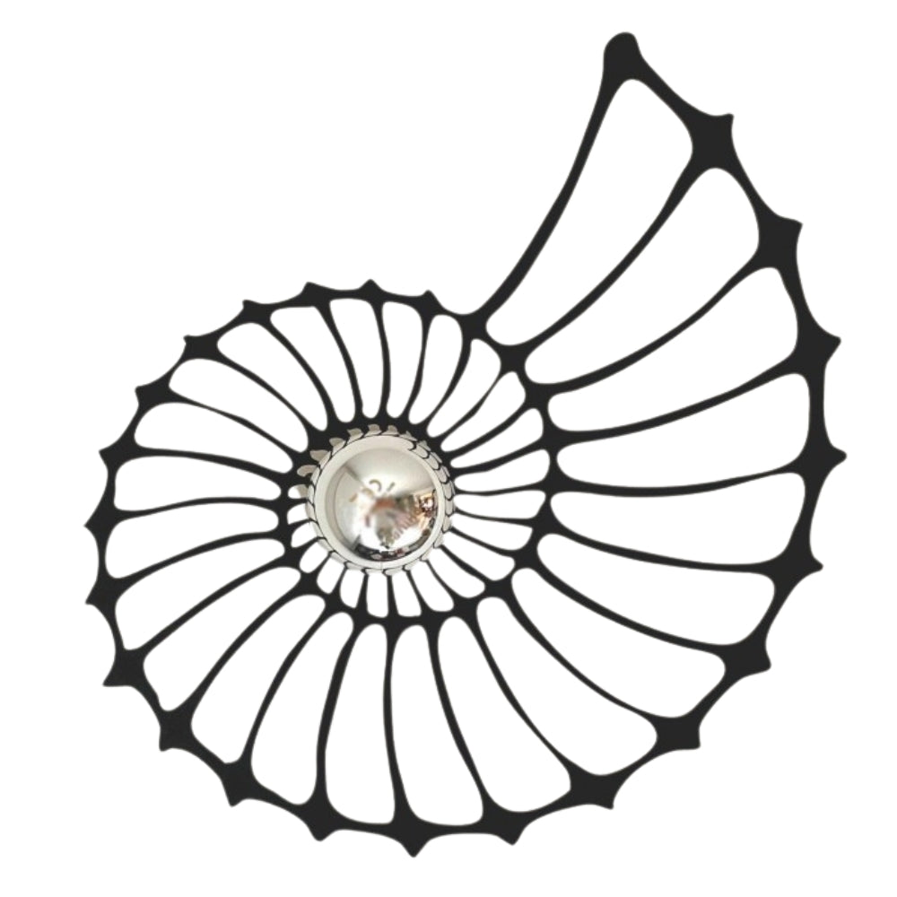 Elegante lampada da parete a conchiglia