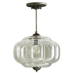 Lampada a sospensione vintage in vetro di latte