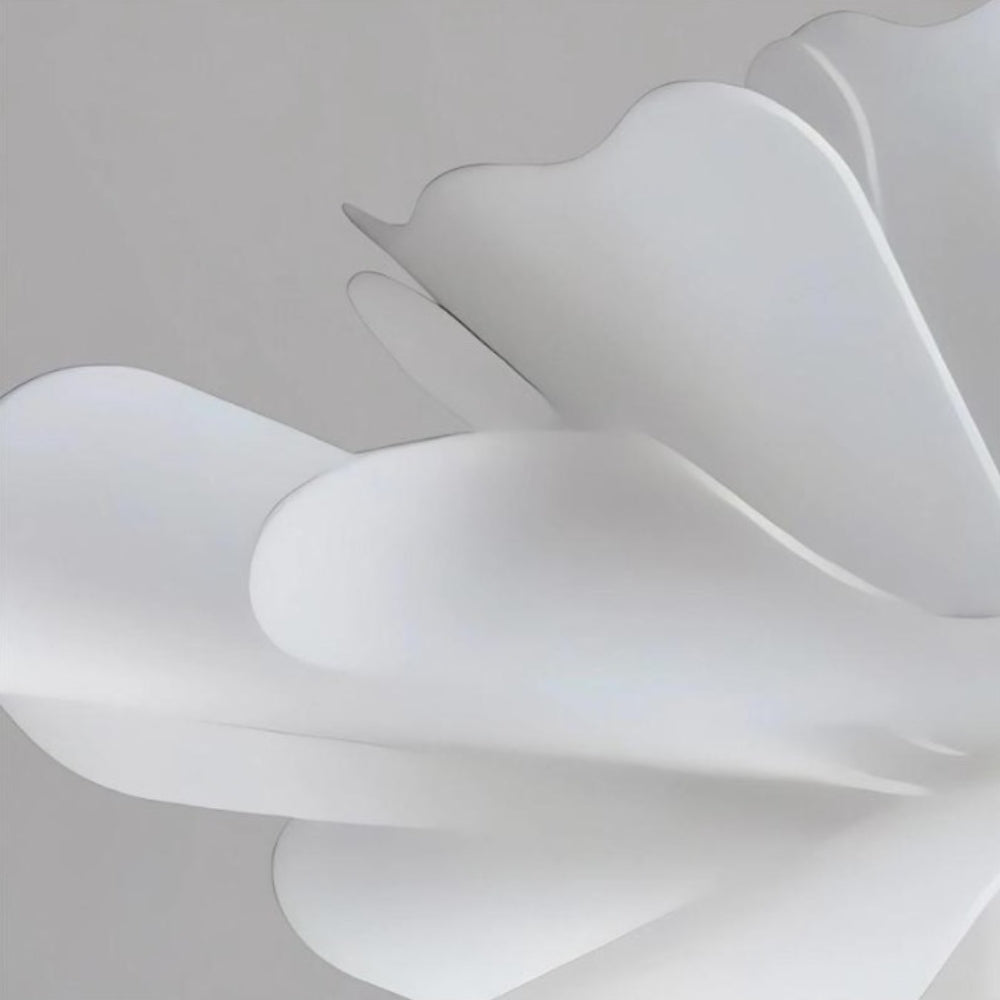 Lampada a sospensione minimalista a forma di fiore bianco