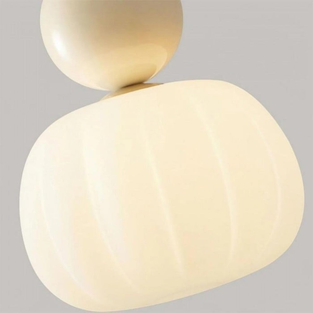 Lampada a sospensione Bauhaus vintage color crema