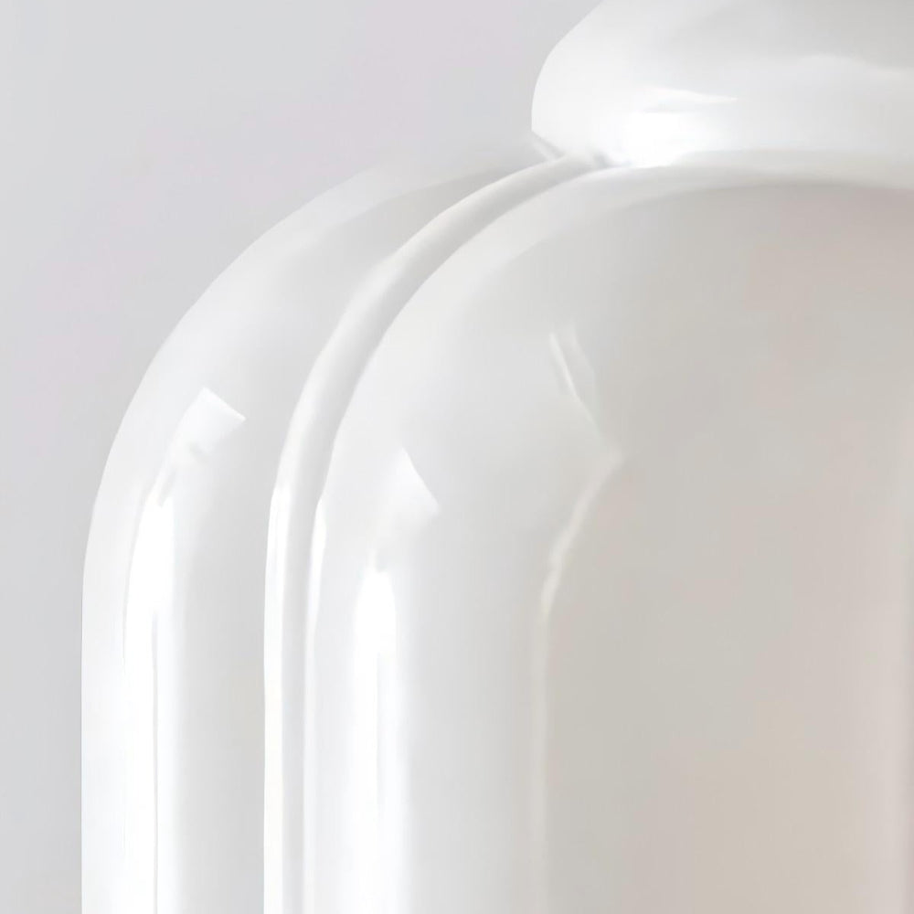 Lampada a sospensione vintage in vetro di latte
